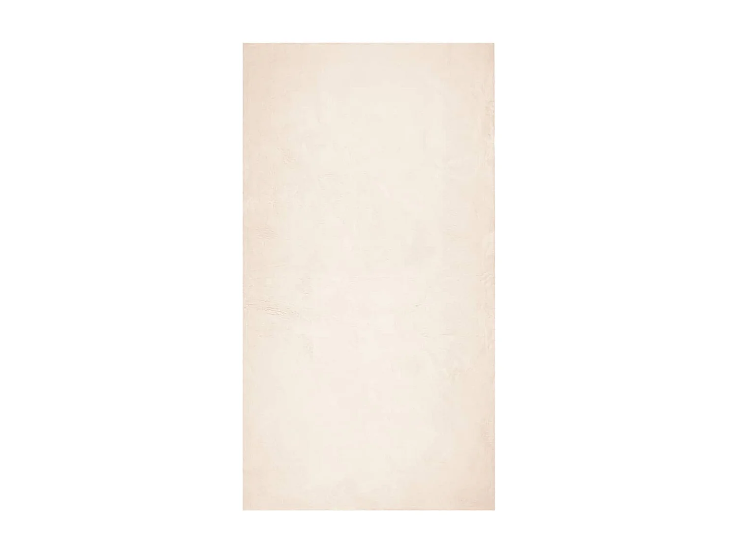 Tapete de pelo curto macio e lavável 60x110 cm bege