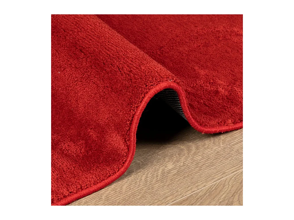 Tapis à poils courts rouge 160x230 cm
