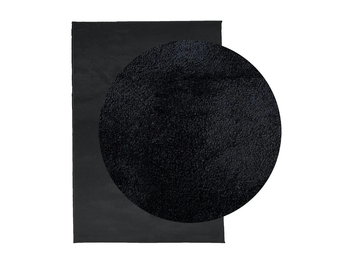 Alfombra de pelo corto OVIEDO negro 120x170 cm