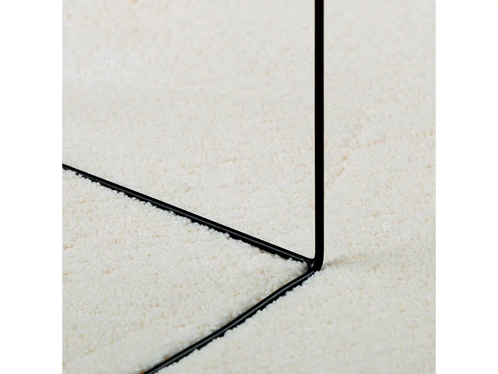 Alfombra de pelo corto OVIEDO crema Ø 200 cm