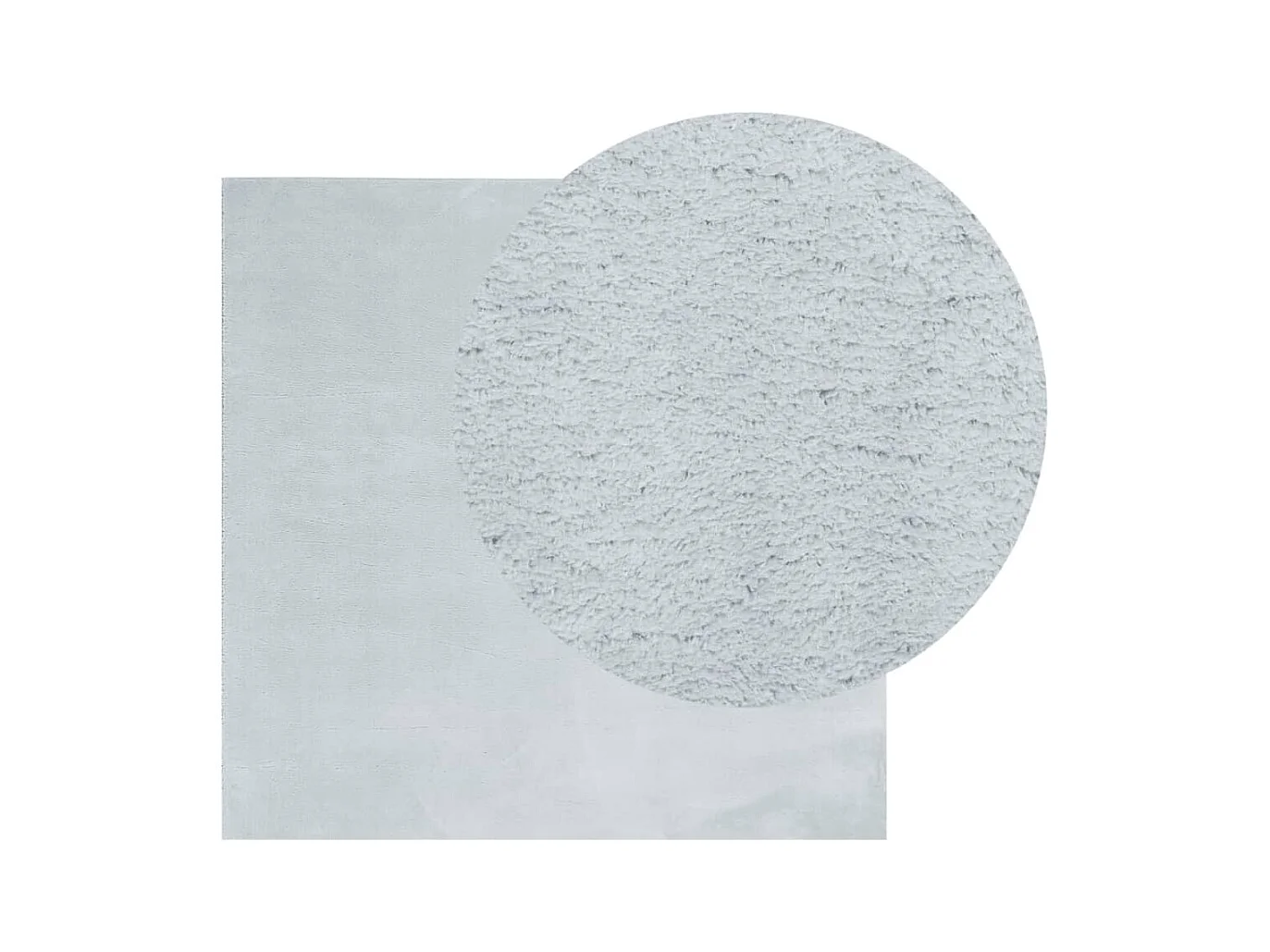 Tapis à poils courts doux et lavable bleu 200x200 cm