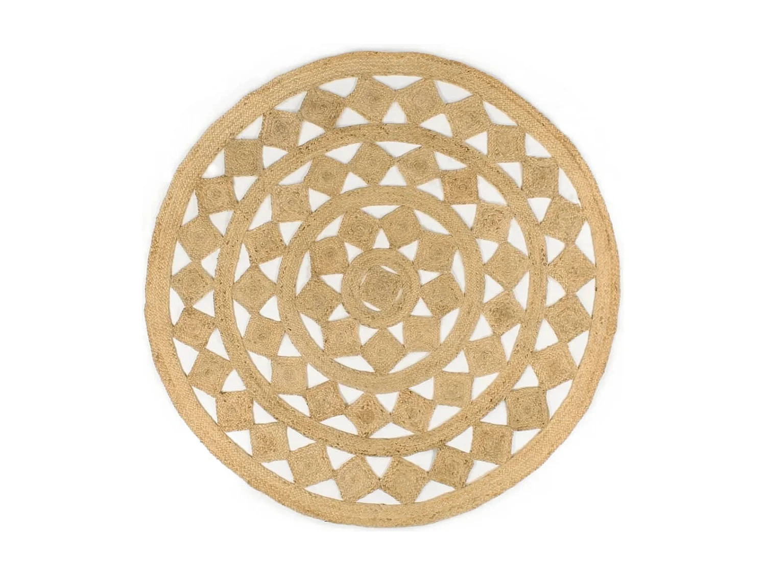 Tapis fait à la main jute tressée 180 cm