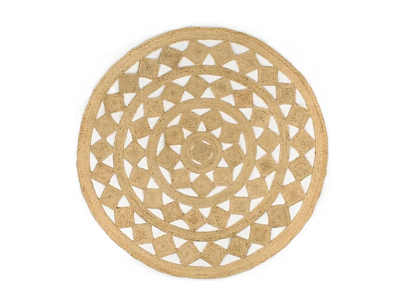 Tapis fait à la main jute tressée 180 cm