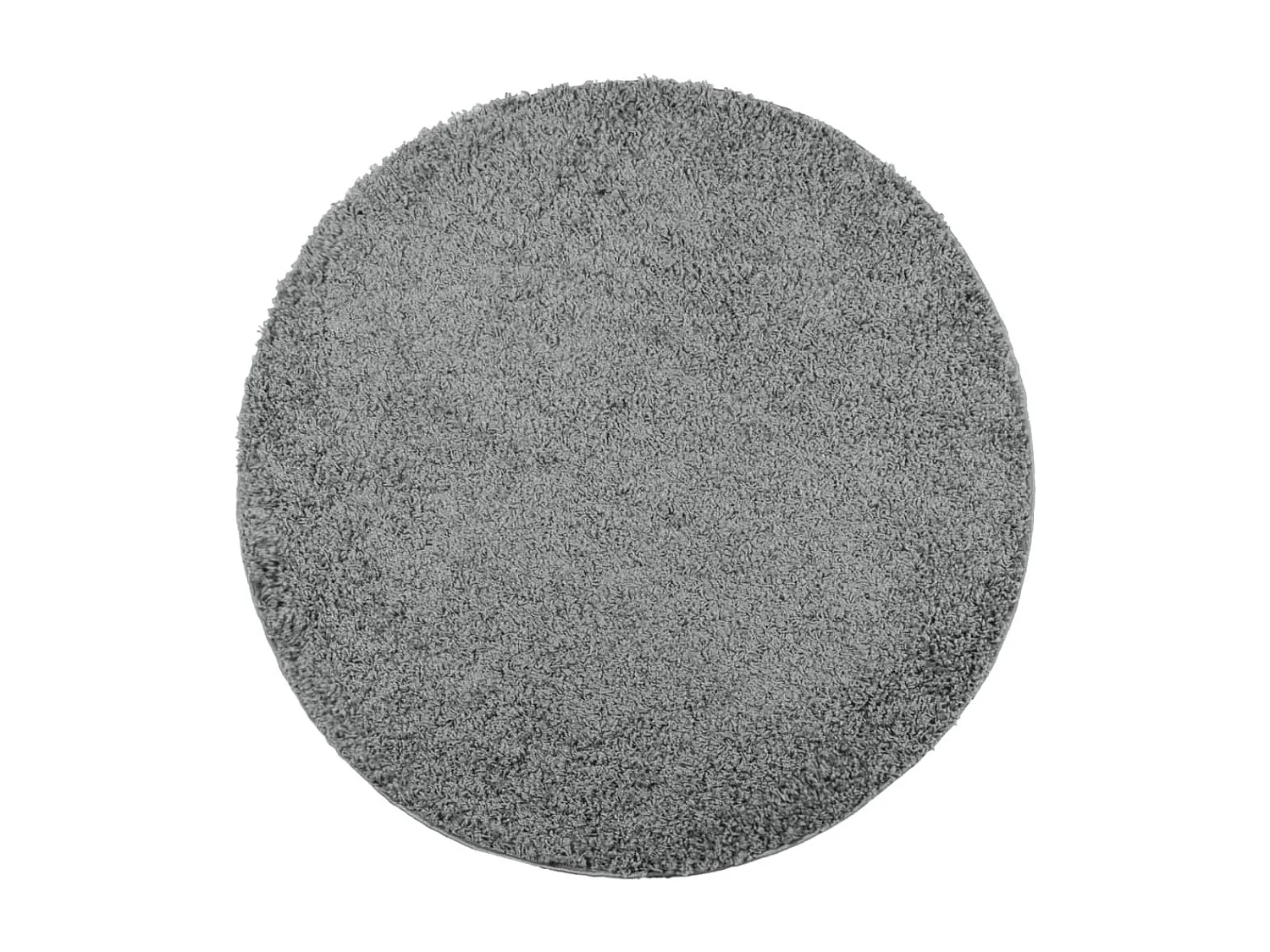 Tapis shaggy à poils longs moderne vert ø 80 cm