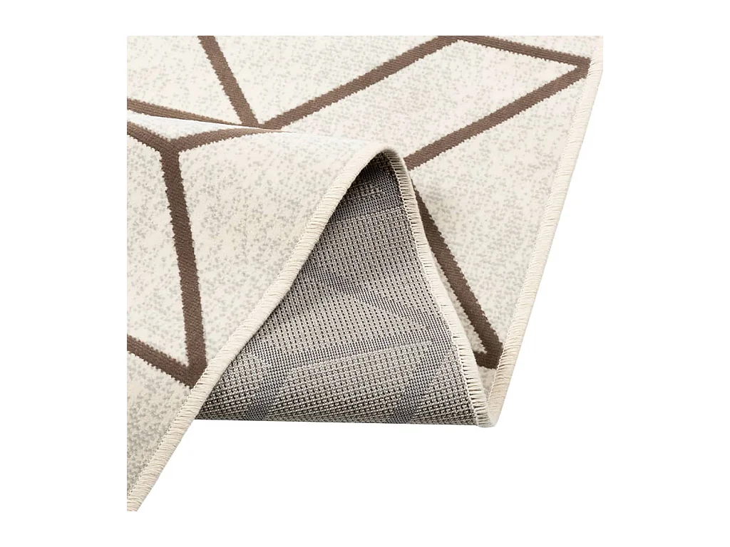 Tapete de pelo curto antiderrapante 160x230 cm multicor