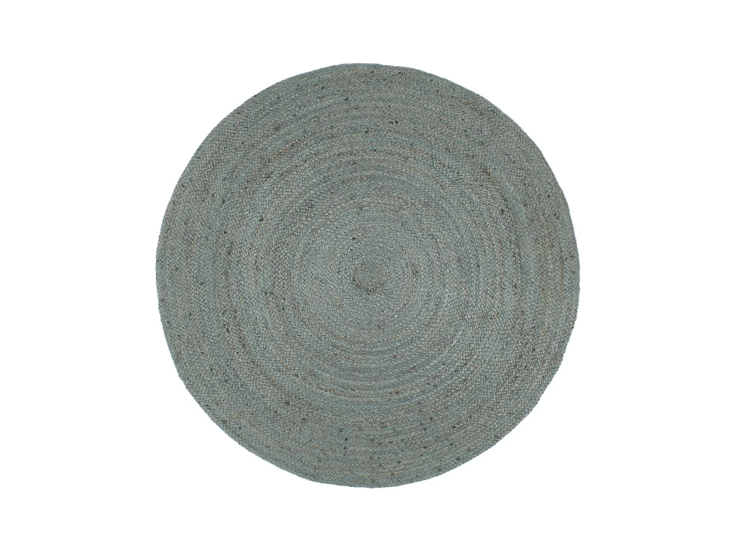 Tapete artesanal em juta redondo 210 cm verde azeitona