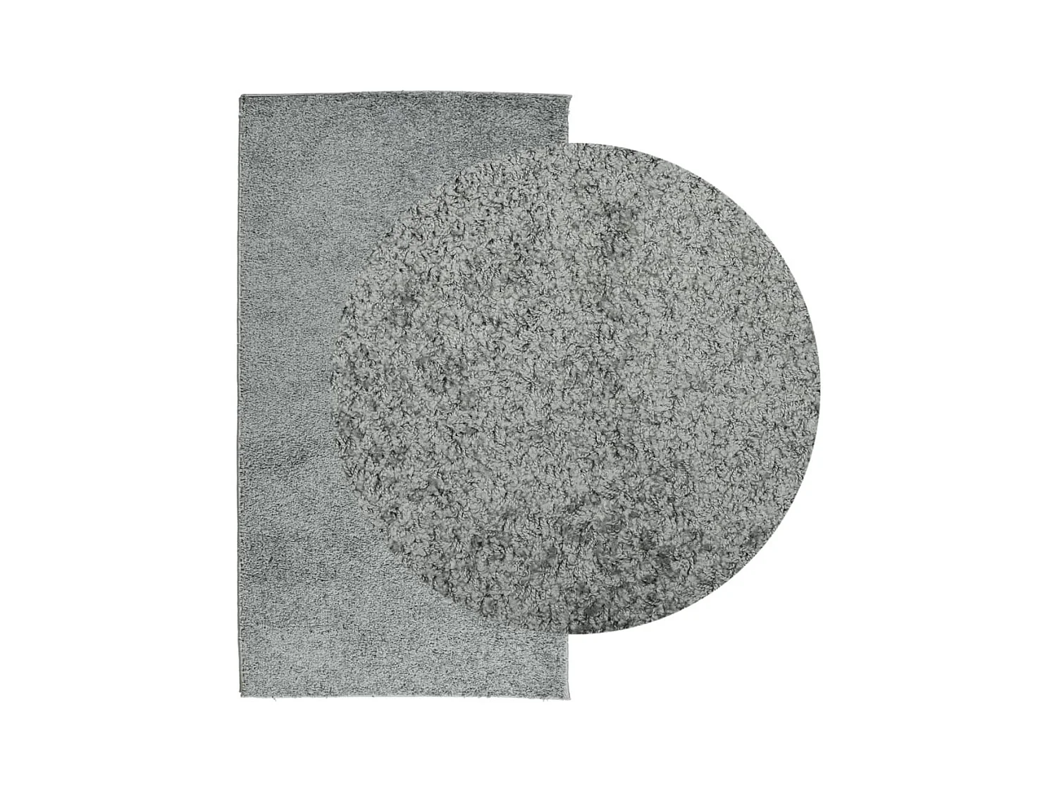 Tapis shaggy à poils longs moderne vert 60x110 cm