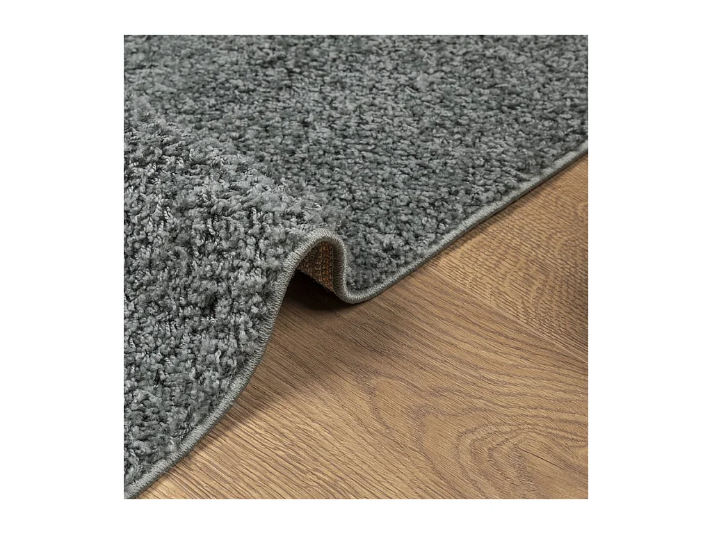 Tapis shaggy à poils longs moderne vert 60x110 cm