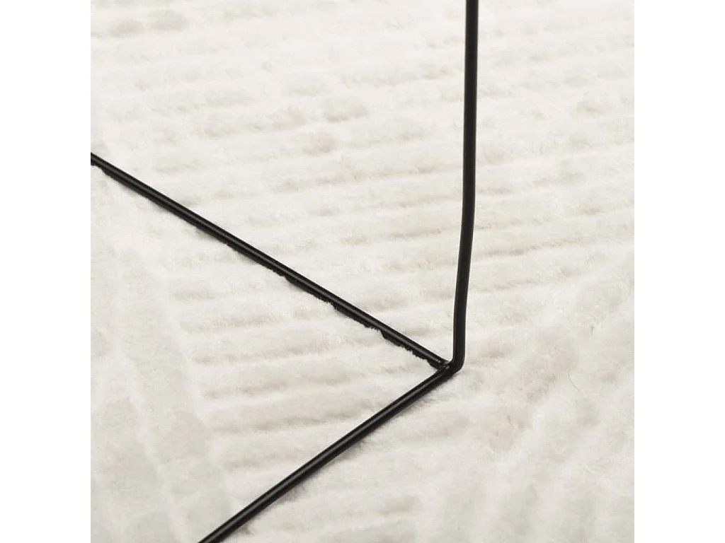 Tapis poils courts style scandinave crème 240x340 cm