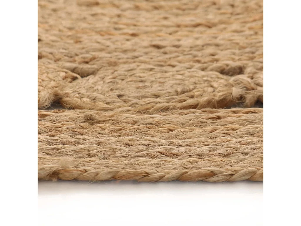 Tapis design tressé jute 180 cm rond