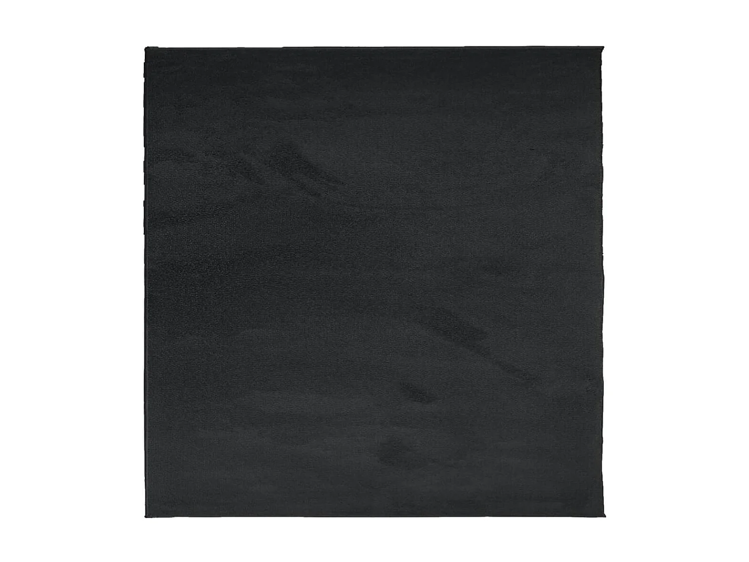 Tapete de pelo curto OVIEDO 200x200 cm preto