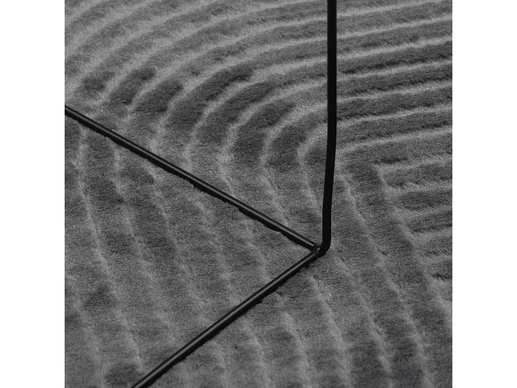 Alfombra pelo corto look escandinavo IZA antracita 160x230 cm