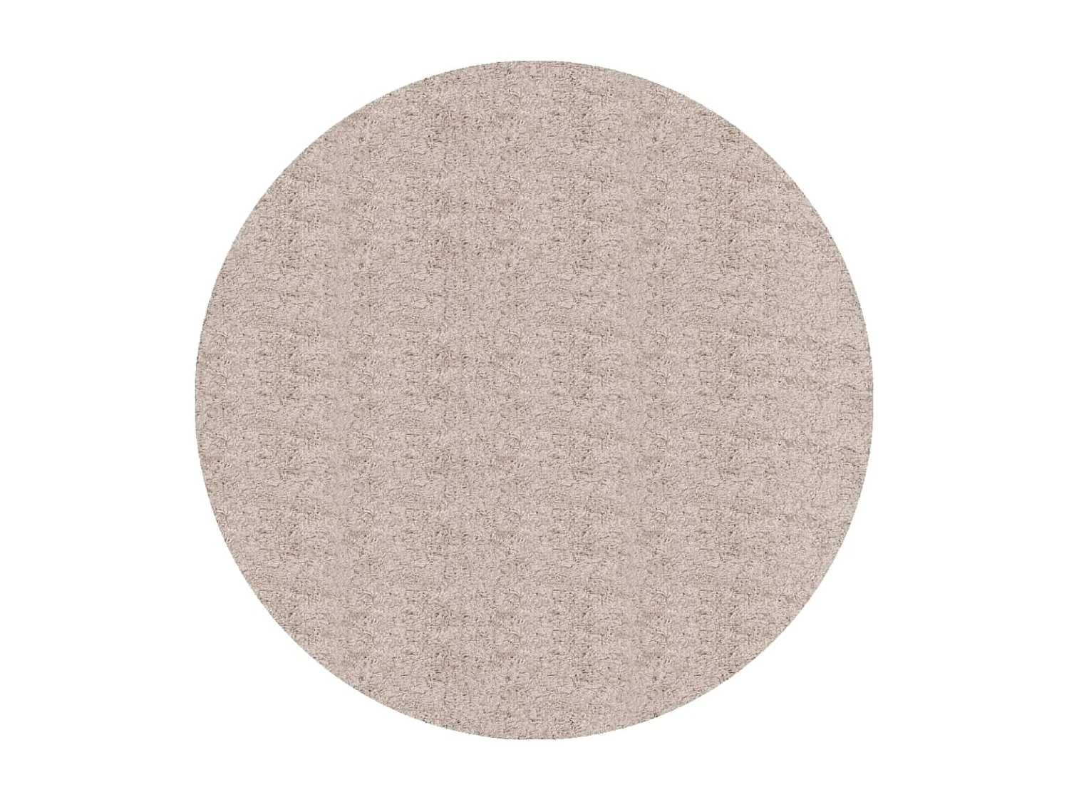 Tapis shaggy à poils longs moderne beige ø 80 cm