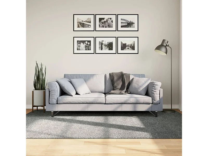 Alfombra de pelo largo moderna verde 160x230 cm