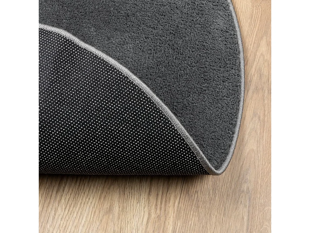 Tapis à poils courts anthracite ø 120 cm