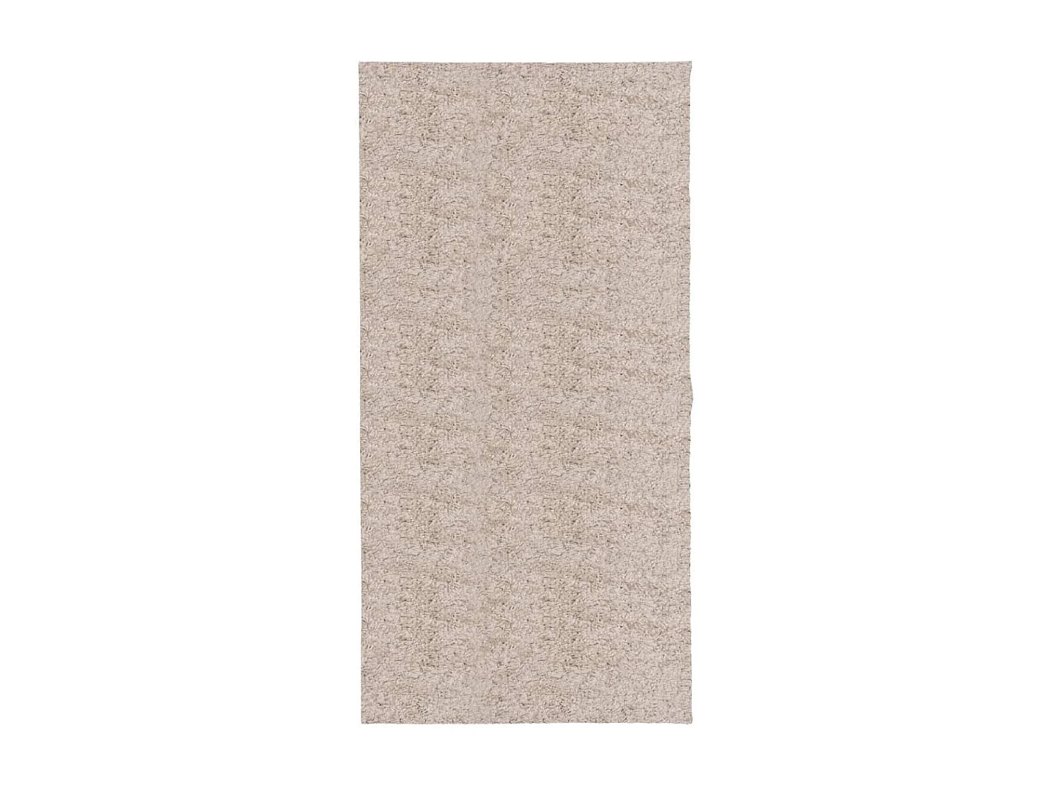 Tapis shaggy à poils longs moderne beige 100x200 cm