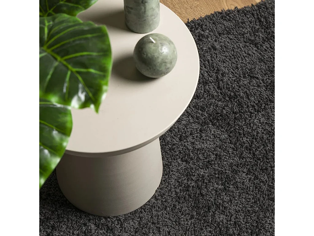 Tapis shaggy à poils longs moderne anthracite 120x170 cm