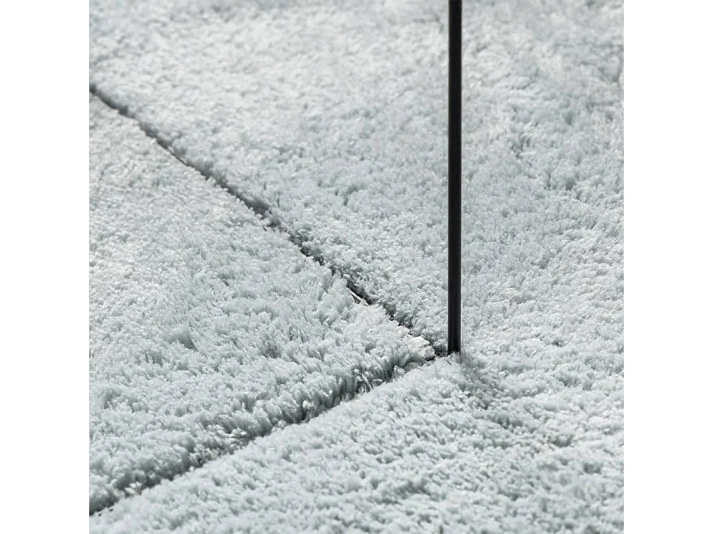 Tapis à poils courts doux et lavable bleu 240x340 cm