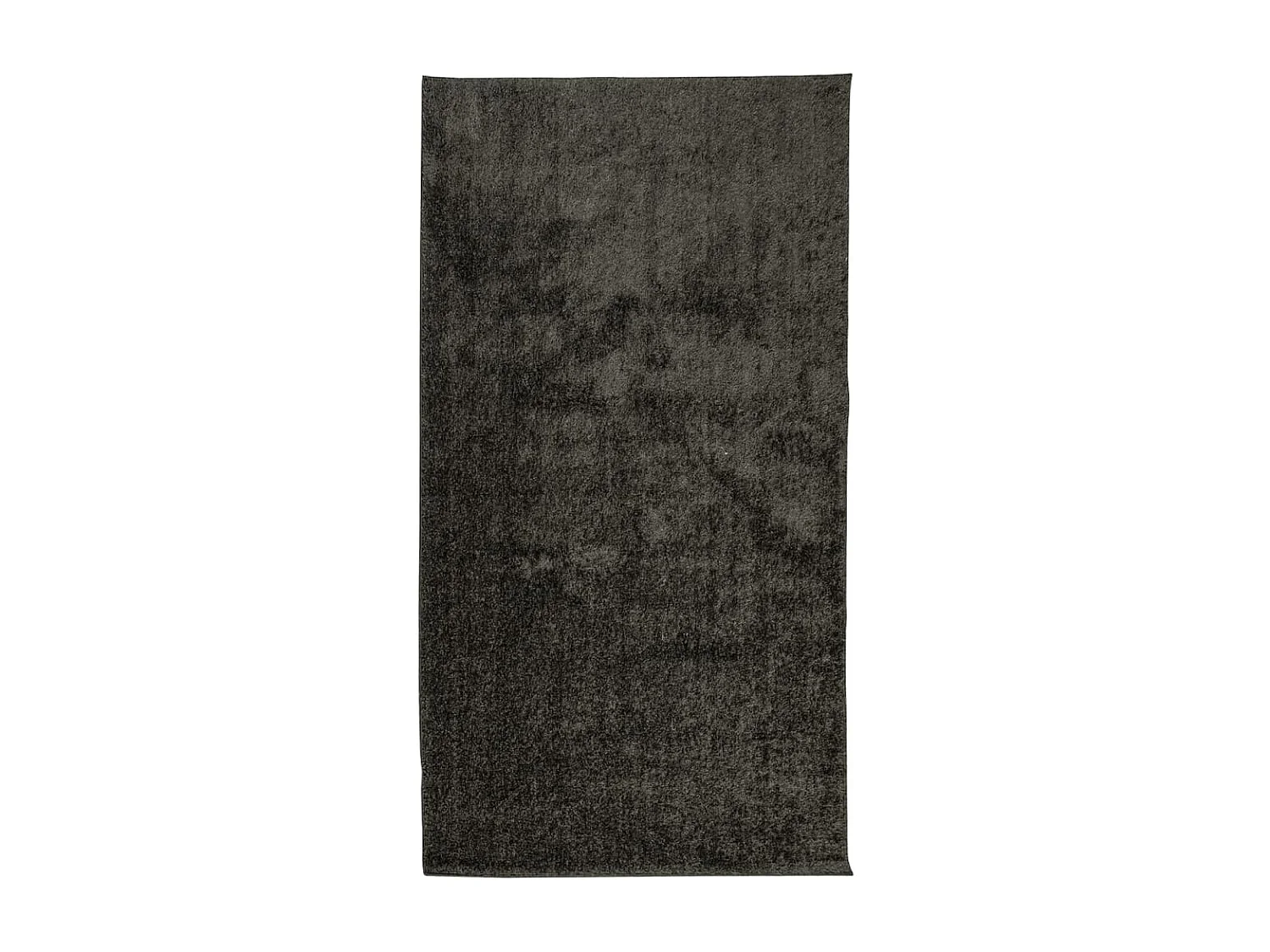 Tapis à poils longs aspect brillant anthracite 80x150 cm