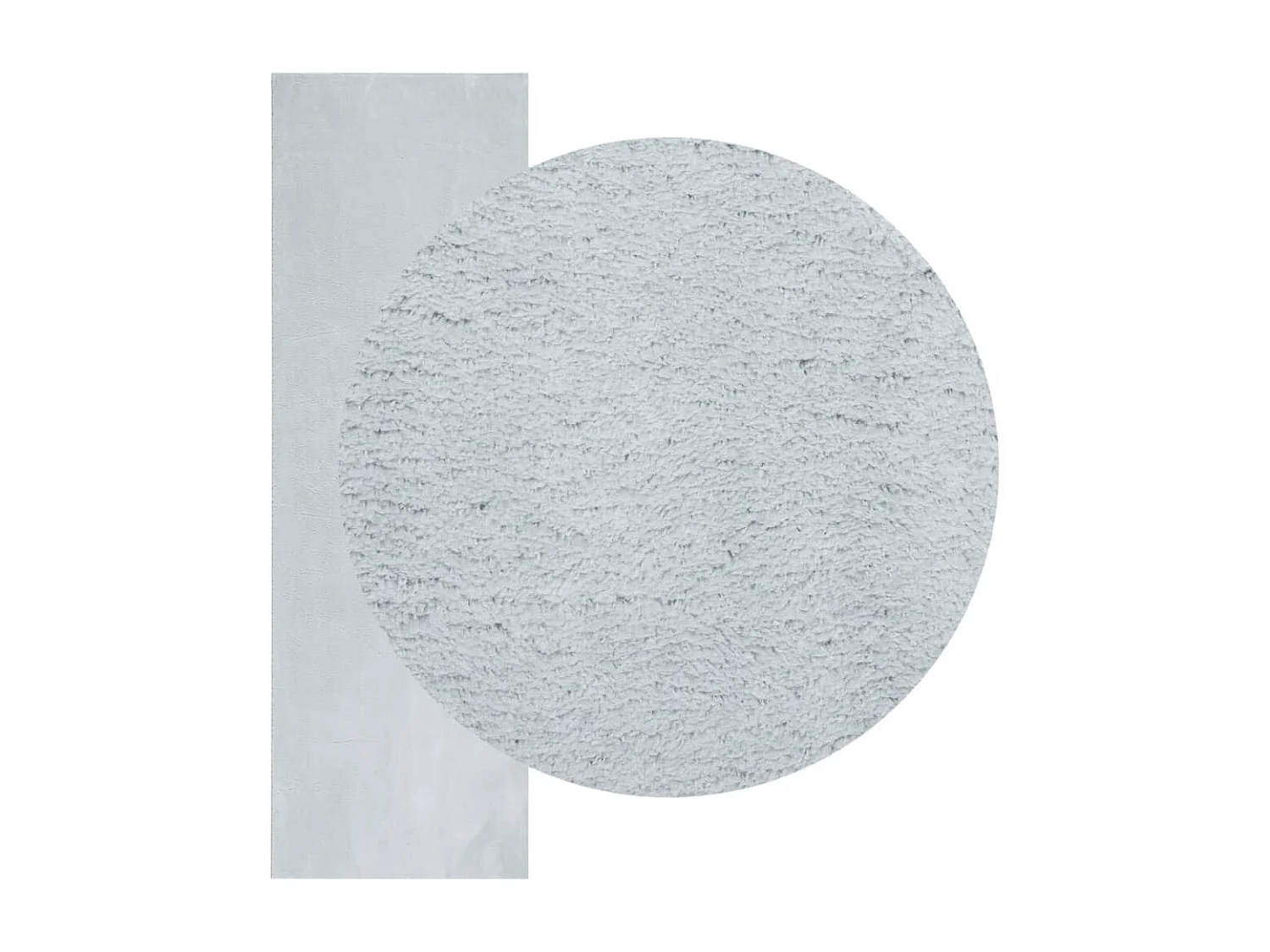 Tapis à poils courts doux et lavable bleu 80x250 cm