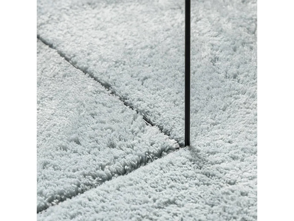 Tapis à poils courts doux et lavable bleu 80x250 cm