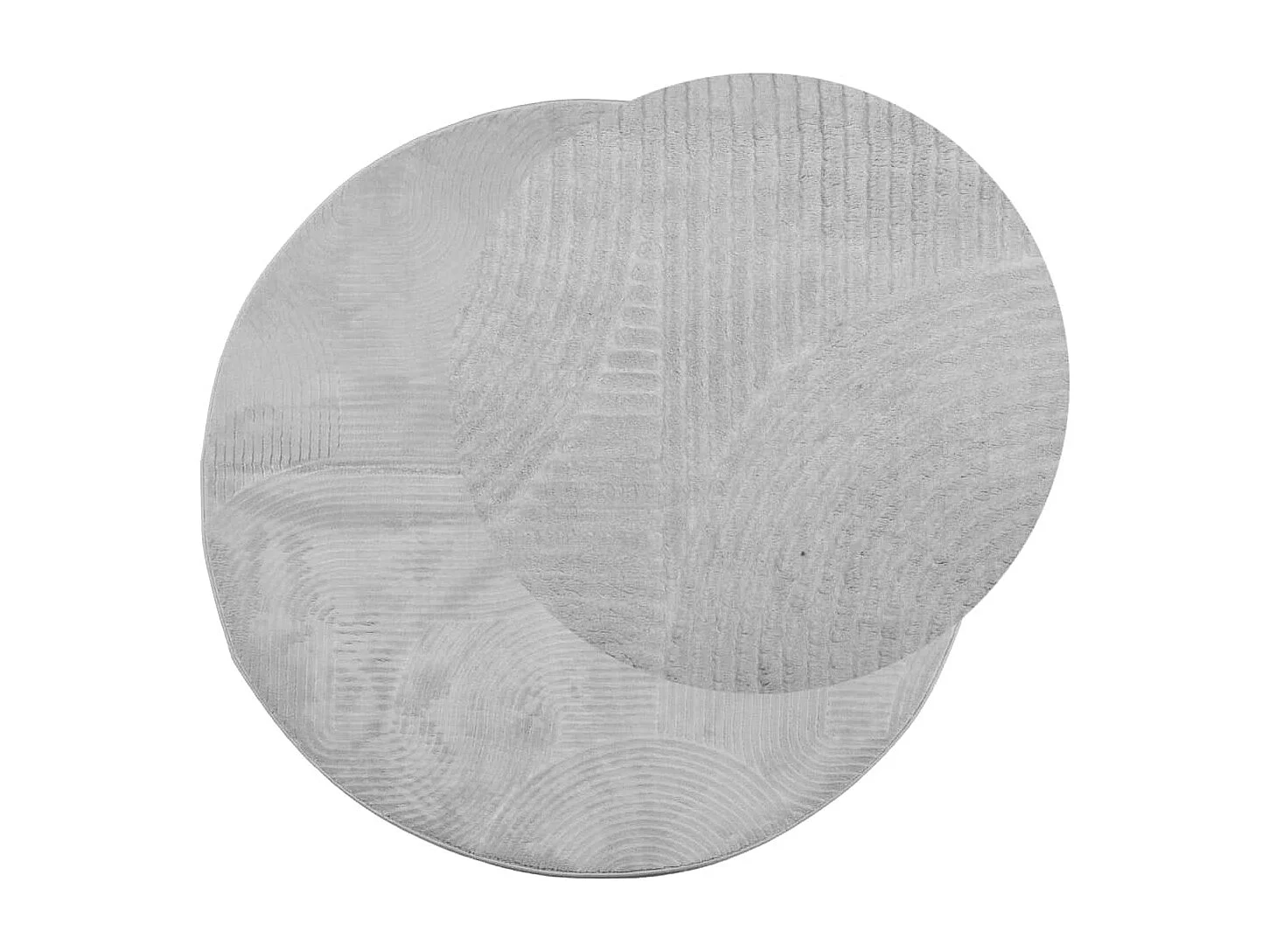 Tapis poils courts style scandinave gris ø 200 cm