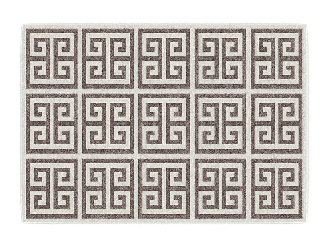 Tapete de pelo curto antiderrapante 160x230 cm multicor