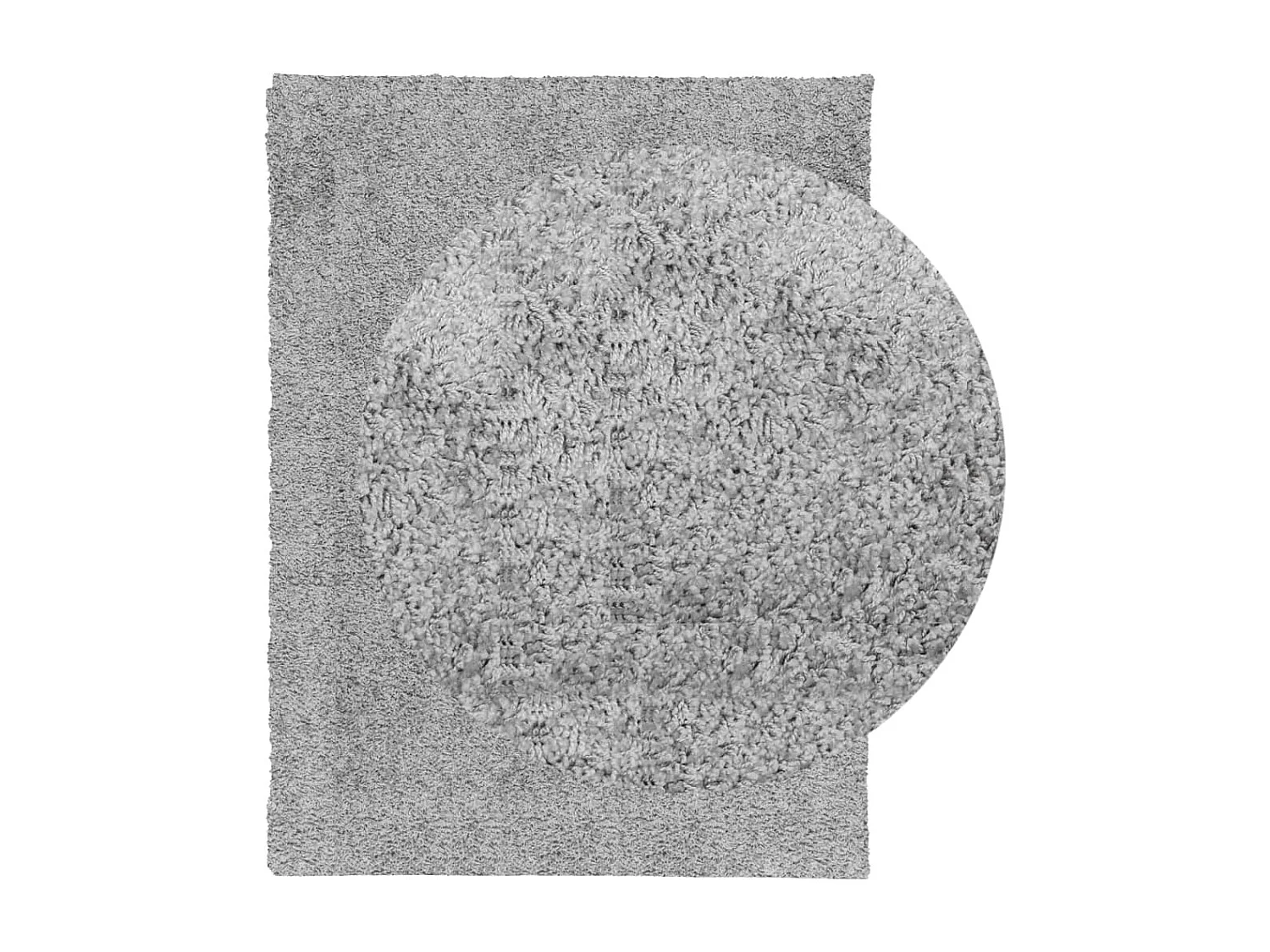 Alfombra peluda de pelo largo moderna PAMPLONA gris 300x400 cm