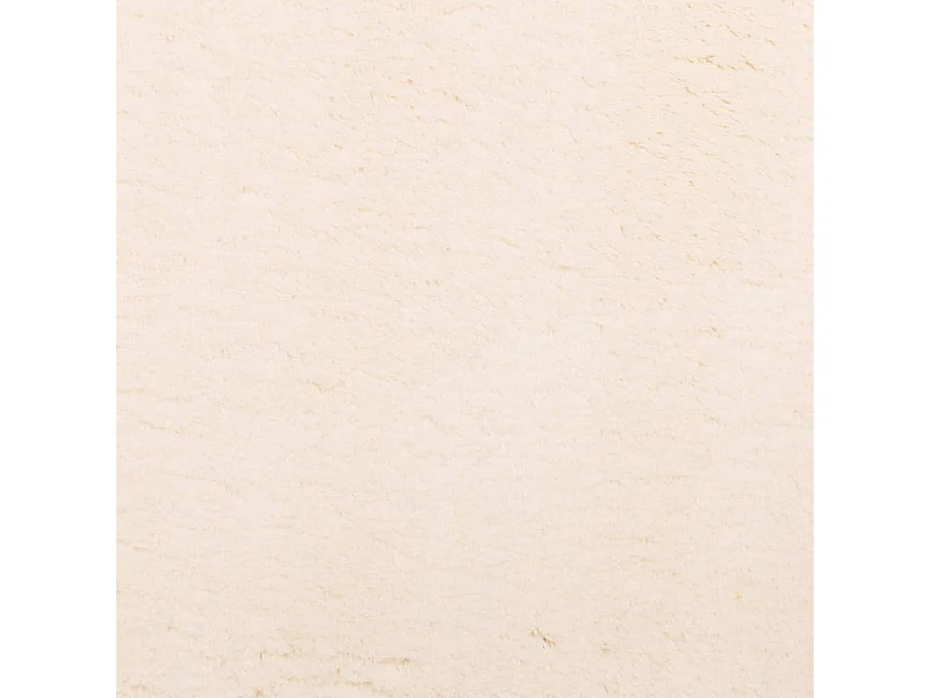 Tapis à poils courts doux et lavable beige 140x200 cm