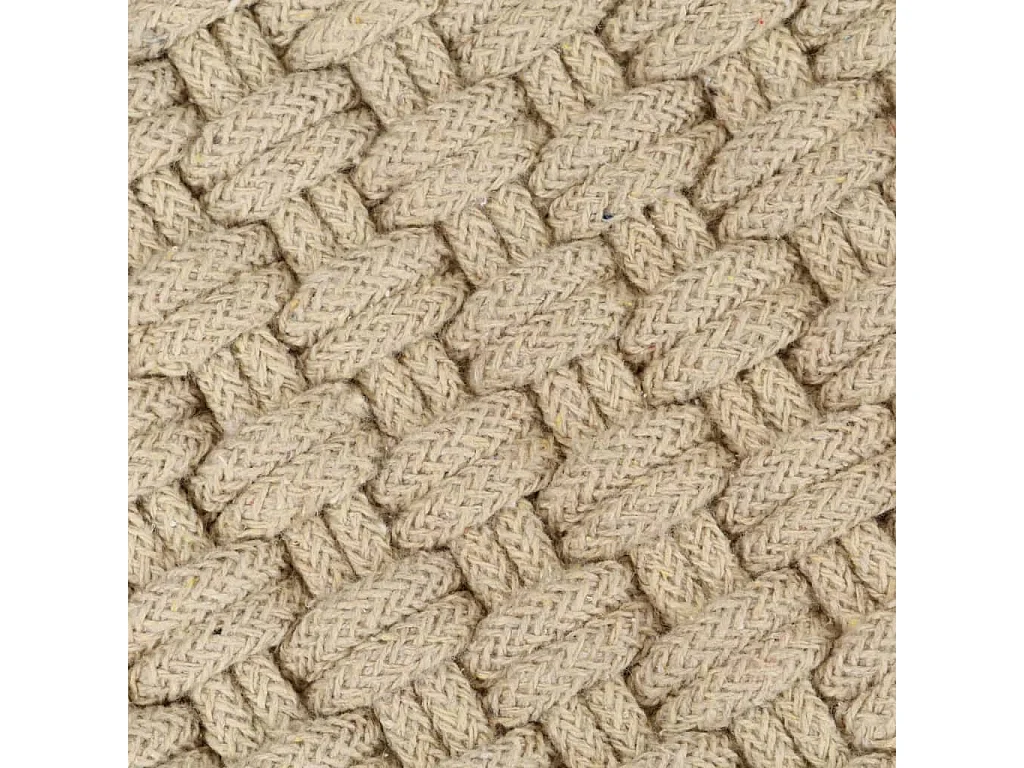 Alfombra rectangular algodón natural 160x230 cm