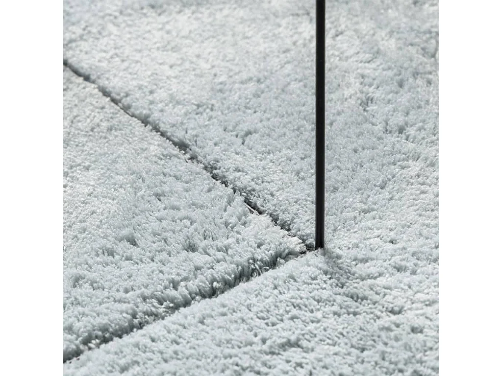 Tapis à poils courts doux et lavable bleu 200x280 cm