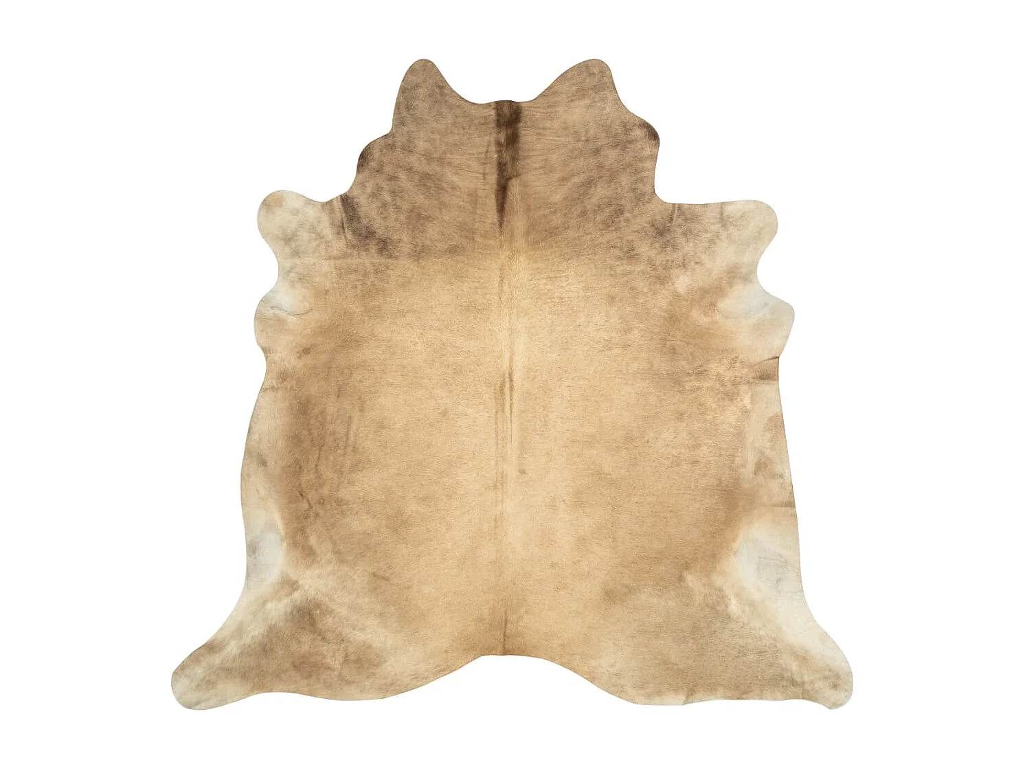 Tapis en peau de vache véritable beige 180x220 cm