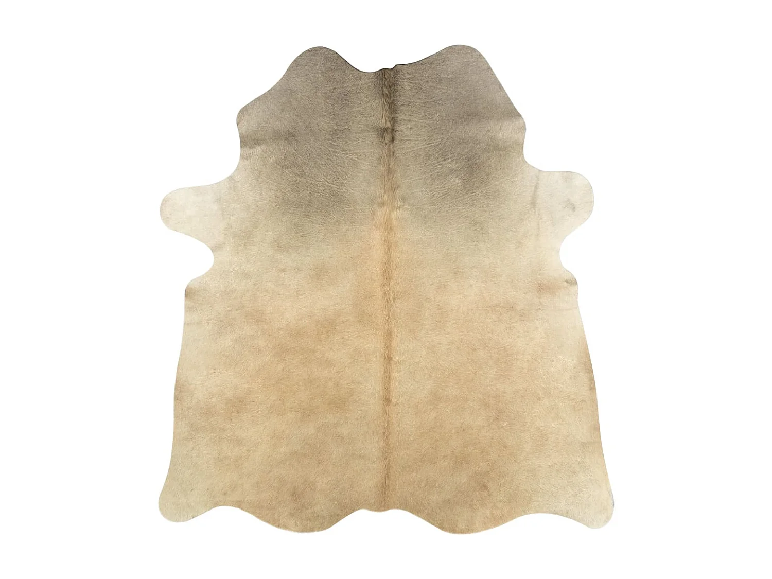 Tapis en peau de vache véritable beige 180x220 cm