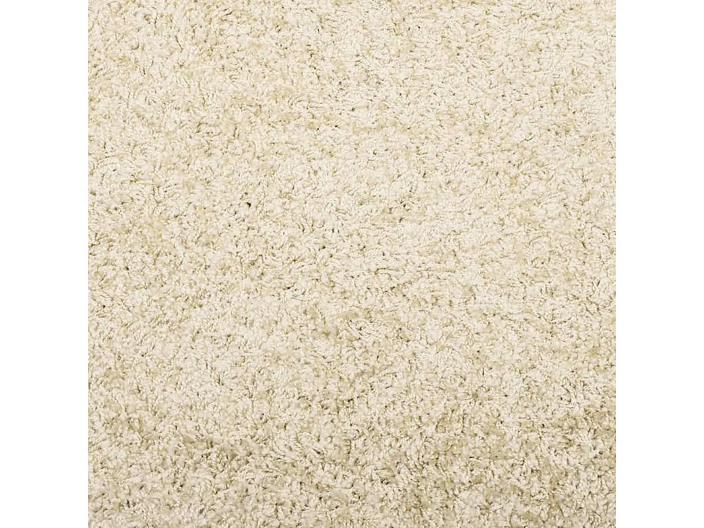 Tapis shaggy à poils longs moderne doré 120x170 cm