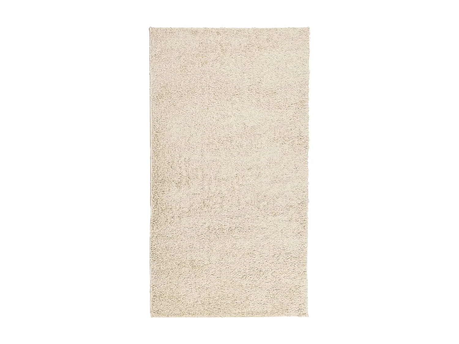 Tapis shaggy à poils longs moderne doré 60x110 cm