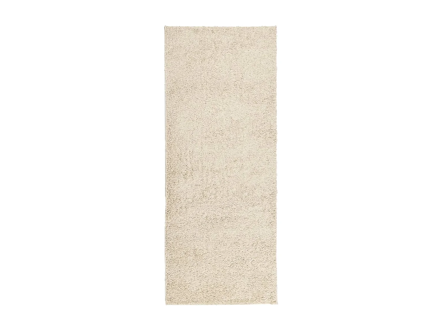 Tapis shaggy à poils longs moderne doré 80x200 cm