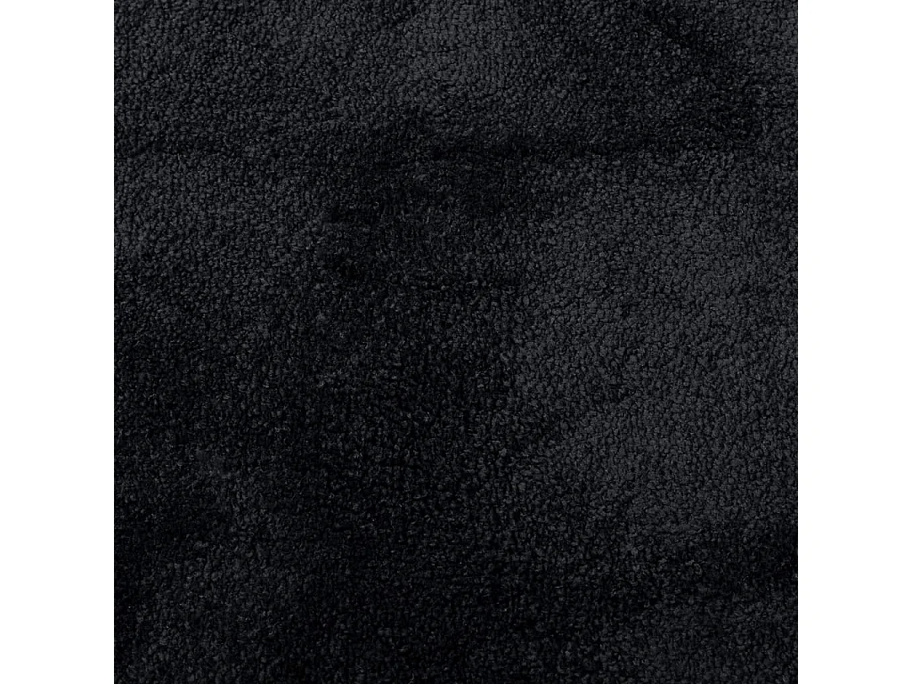 Tapis à poils courts noir 60x110 cm