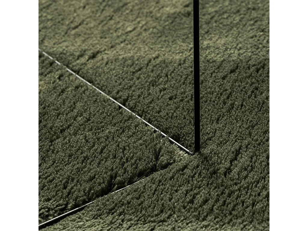 Tapis à poils courts doux lavable vert forêt 100x200 cm