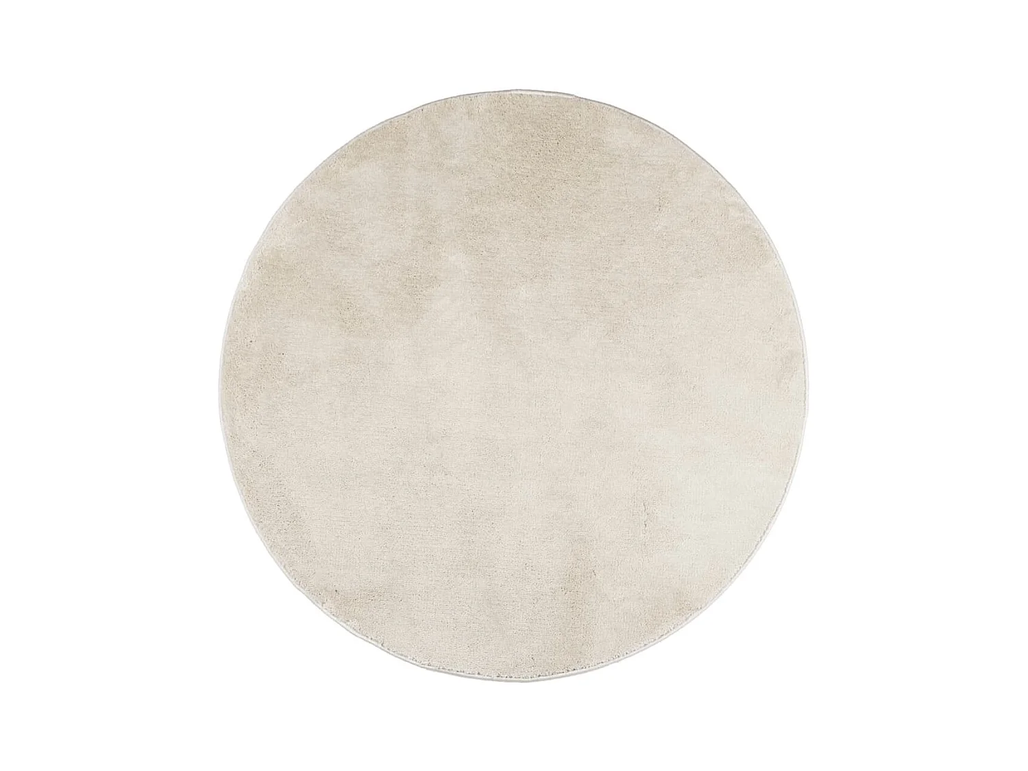 Tapis à poils courts beige ø 120 cm