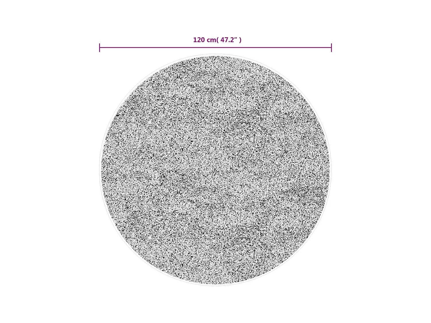 Tapis à poils courts beige ø 120 cm