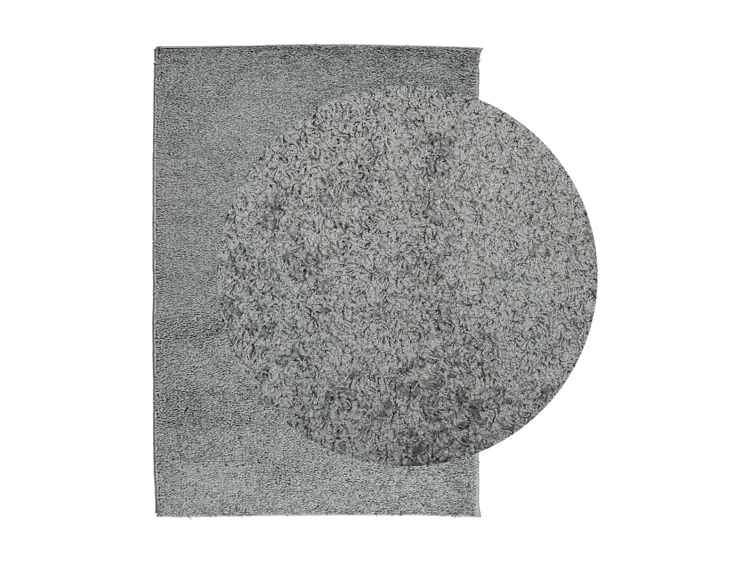 Tapis shaggy à poils longs moderne vert 120x170 cm