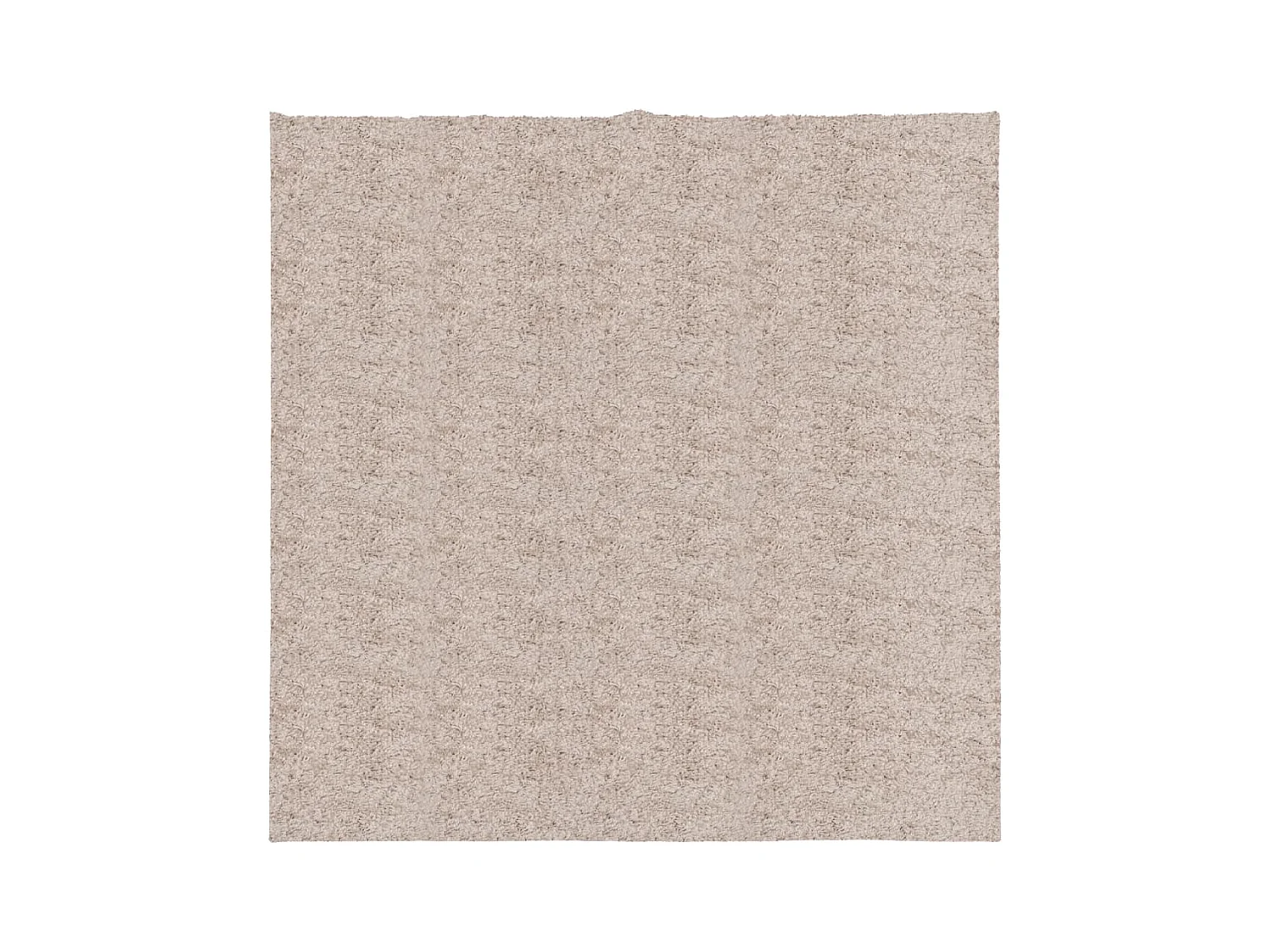 Tapis shaggy à poils longs moderne beige 160x160 cm