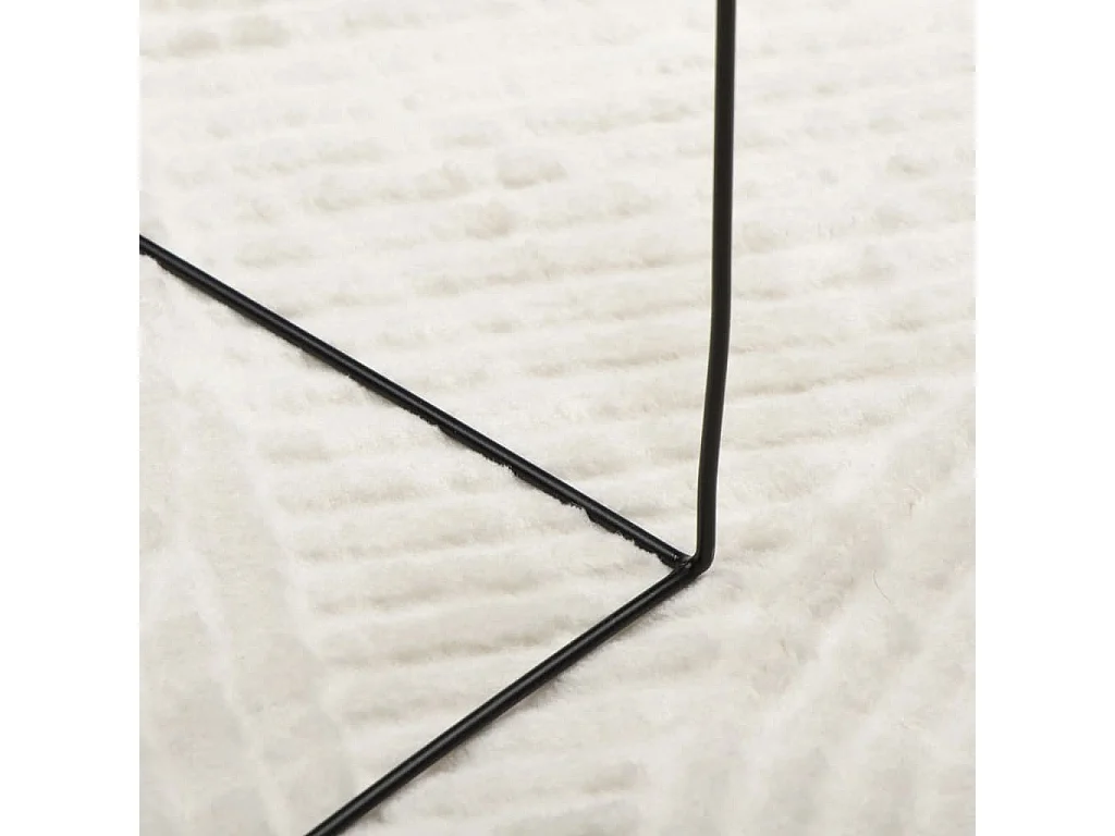 Tapis poils courts style scandinave crème 120x170 cm