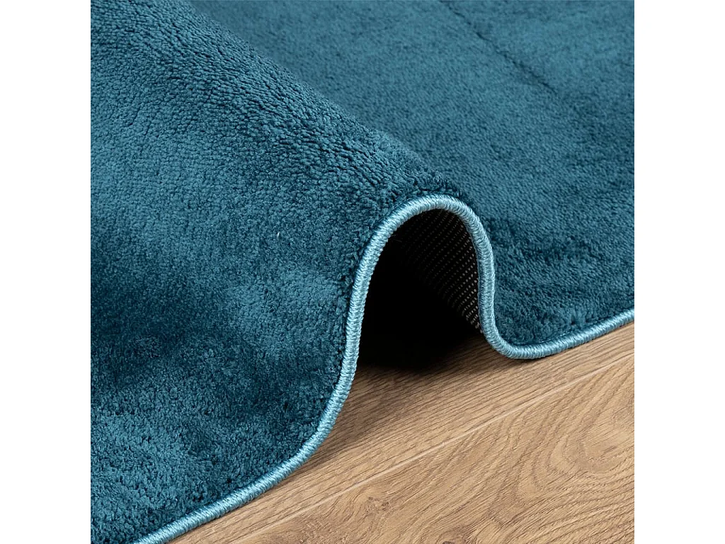 Alfombra de pelo corto OVIEDO turquesa 140x200 cm