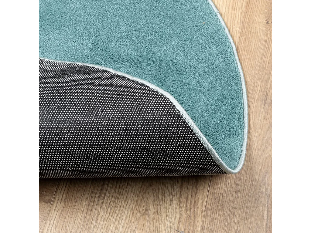 Tapis à poils courts vert ø 120 cm