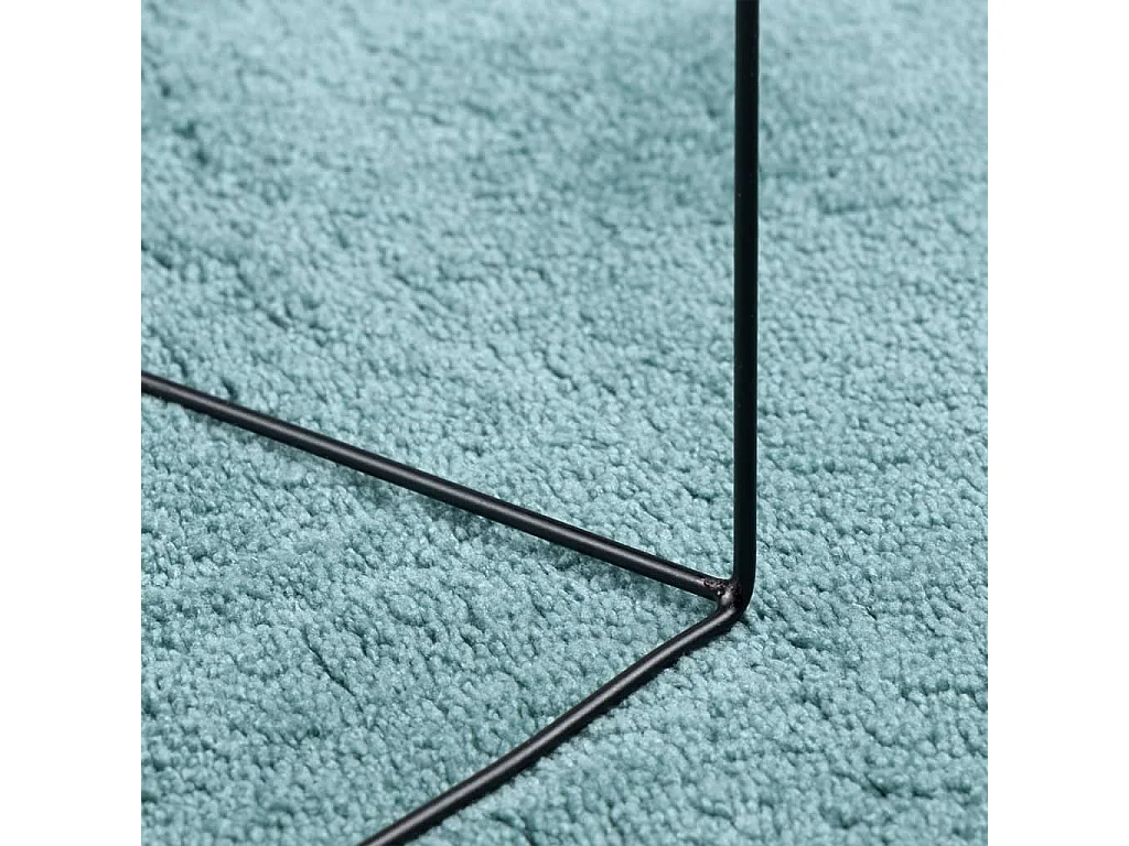 Tapis à poils courts vert ø 120 cm