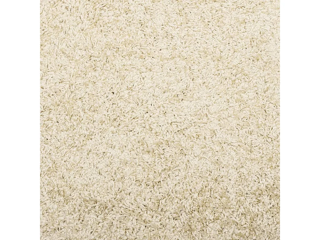 Tapete shaggy de pelo alto Ø 120 cm dourado