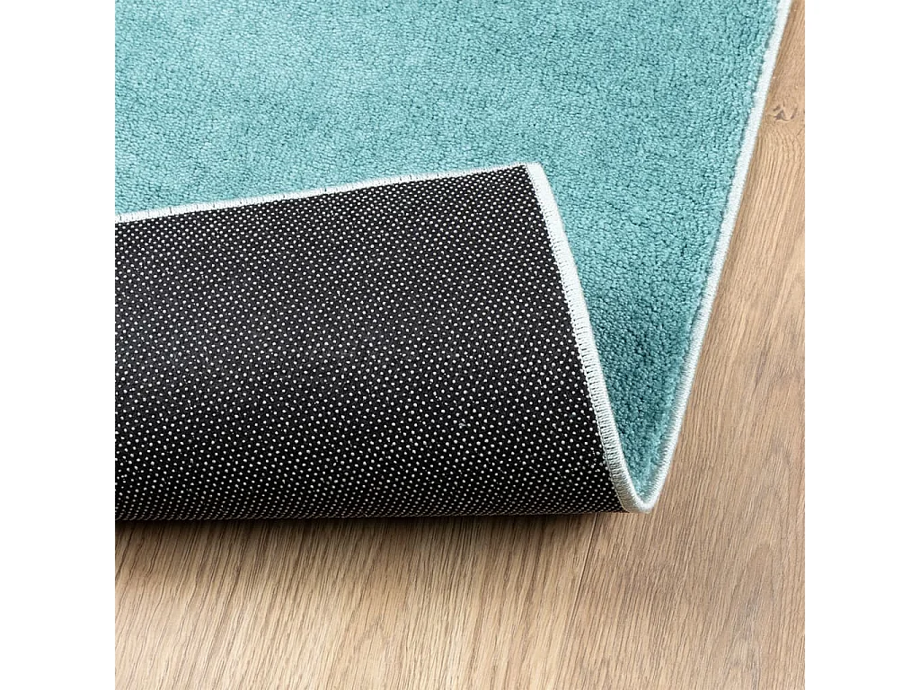 Tapis à poils courts vert 200x280 cm