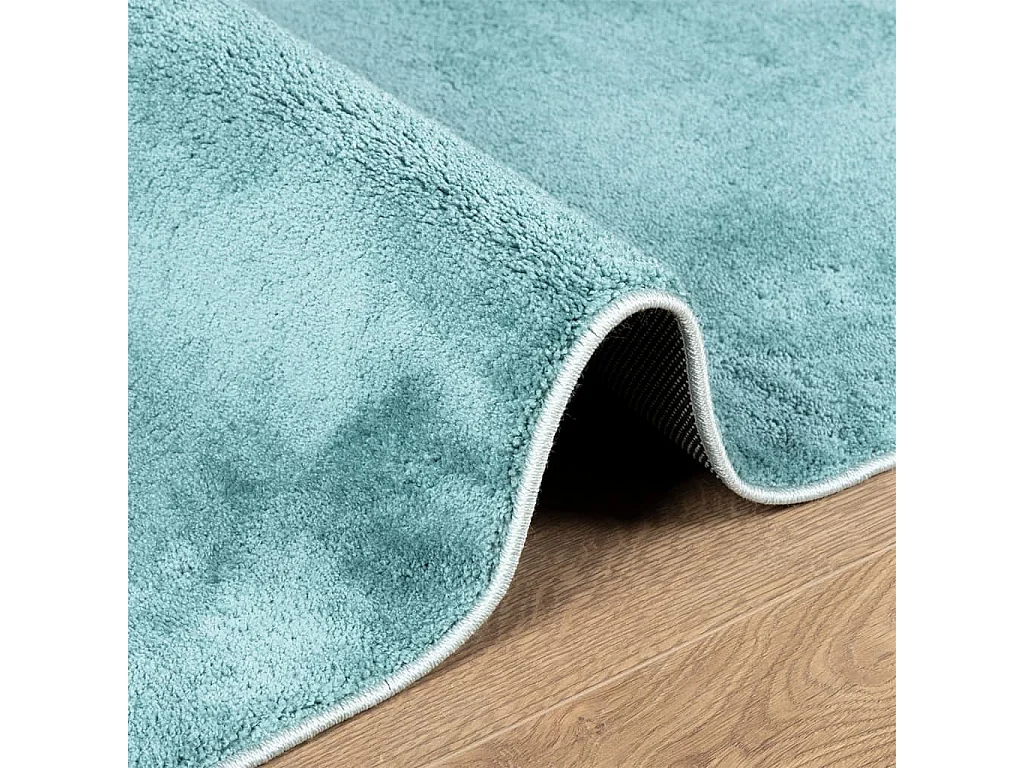 Tapis à poils courts vert 200x280 cm