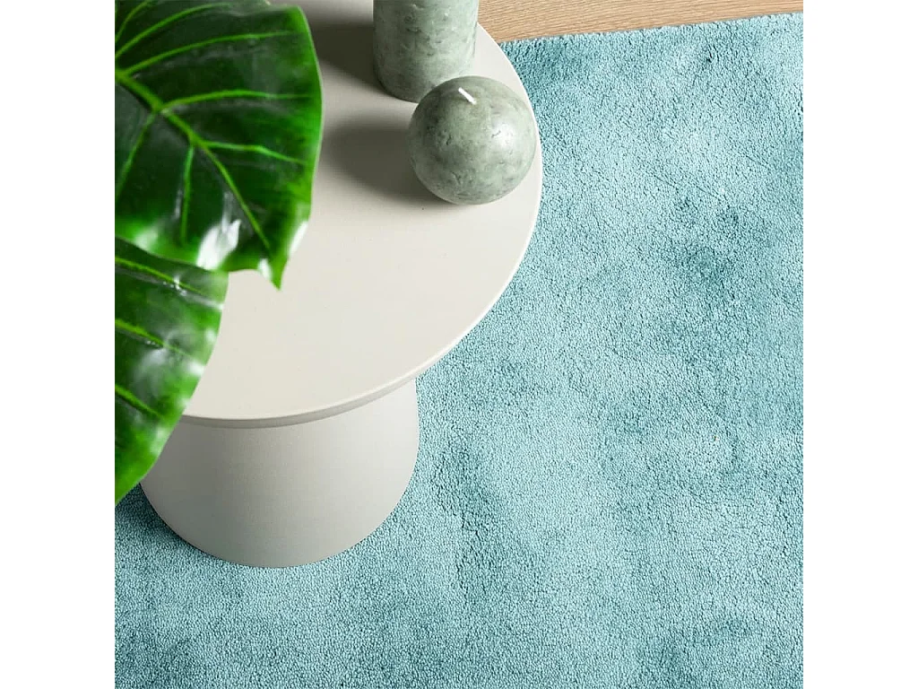 Tapis à poils courts vert 200x280 cm